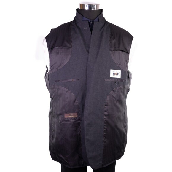 Joseph Abboud Suit Coat Mens 48R Gray Italian Wool Vitale Barberis Canonico - Picture 10 of 16